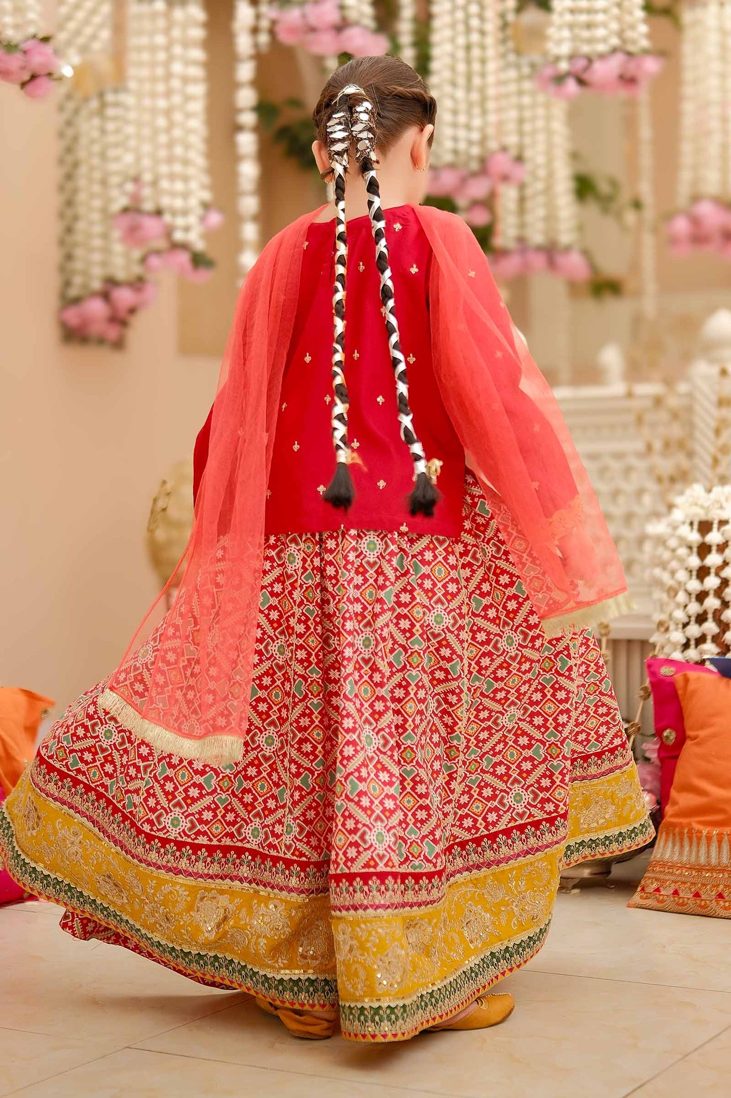 3 Piece Embroidered Linen Suit
