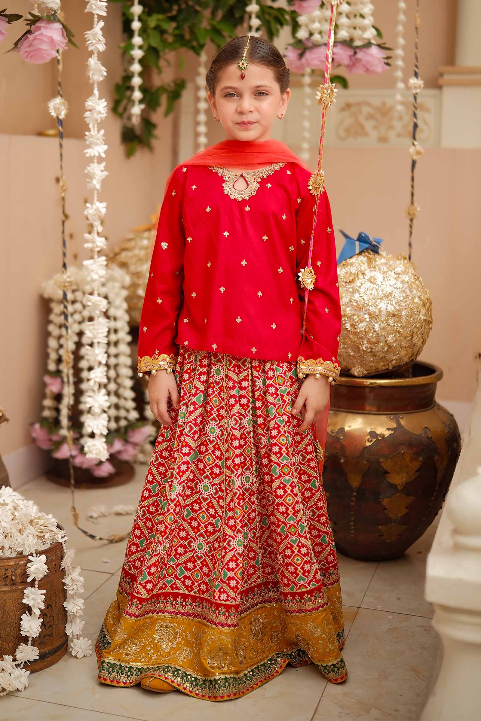 3 Piece Embroidered Linen Suit
