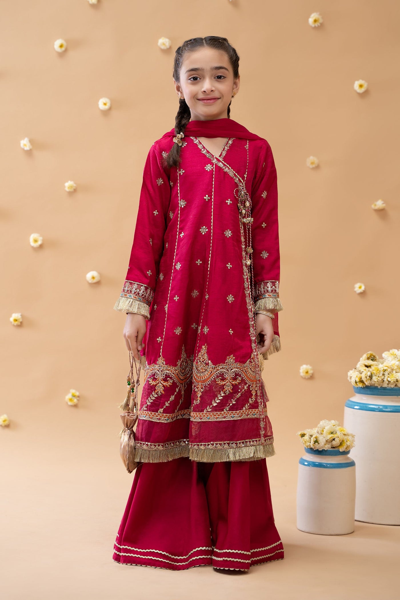 3 Piece Embroidered Suit