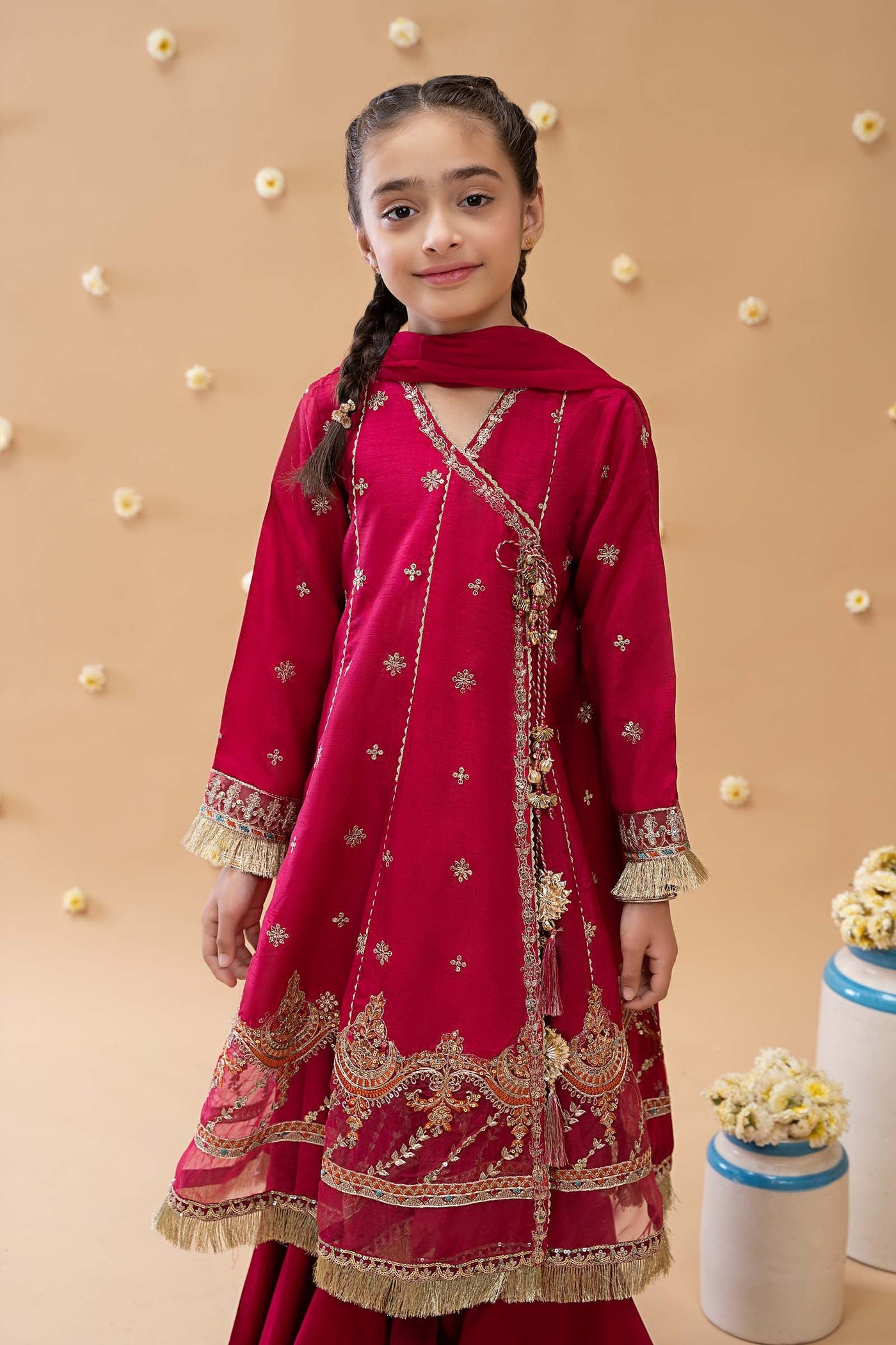 3 Piece Embroidered Suit
