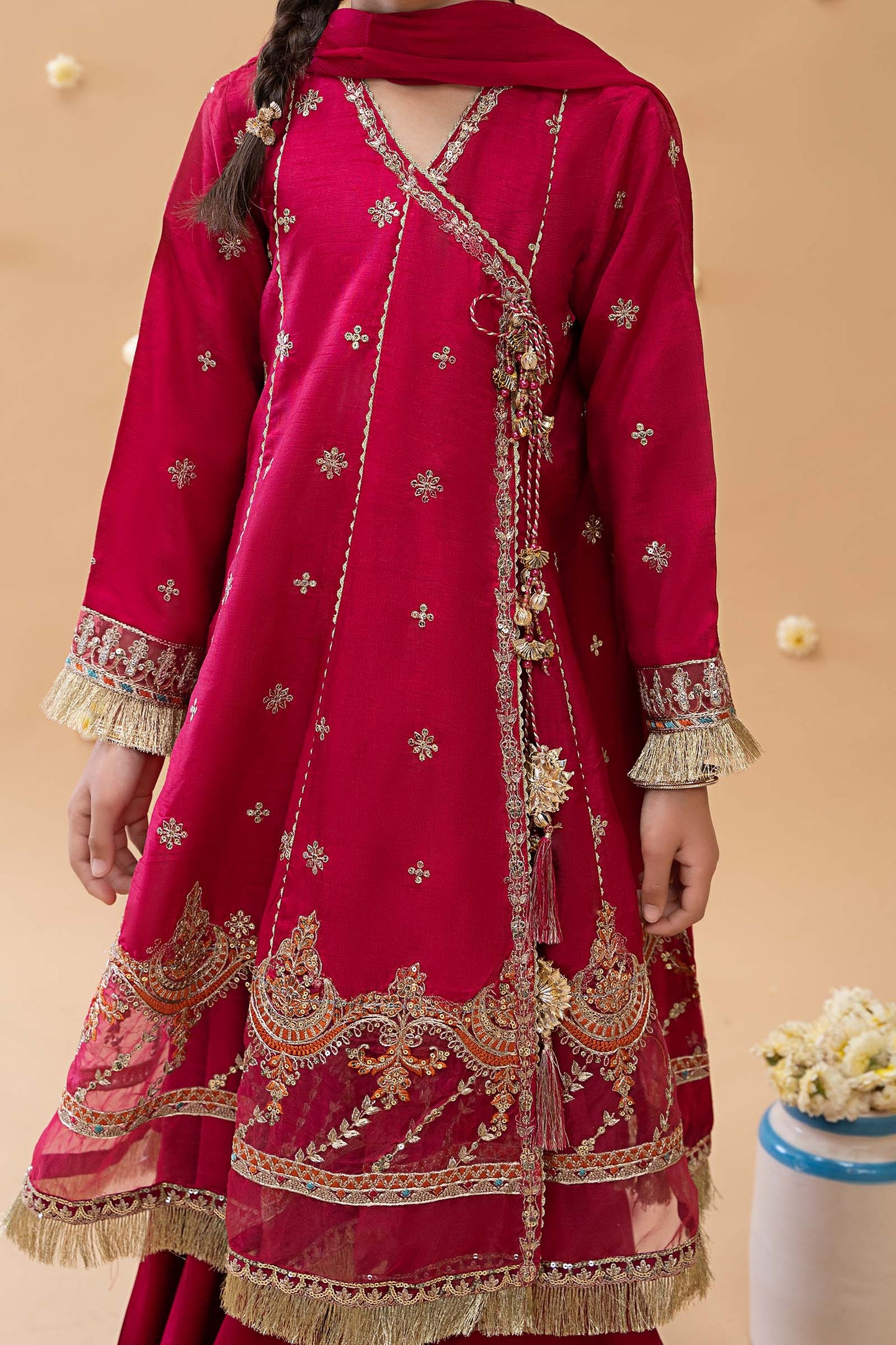 3 Piece Embroidered Suit
