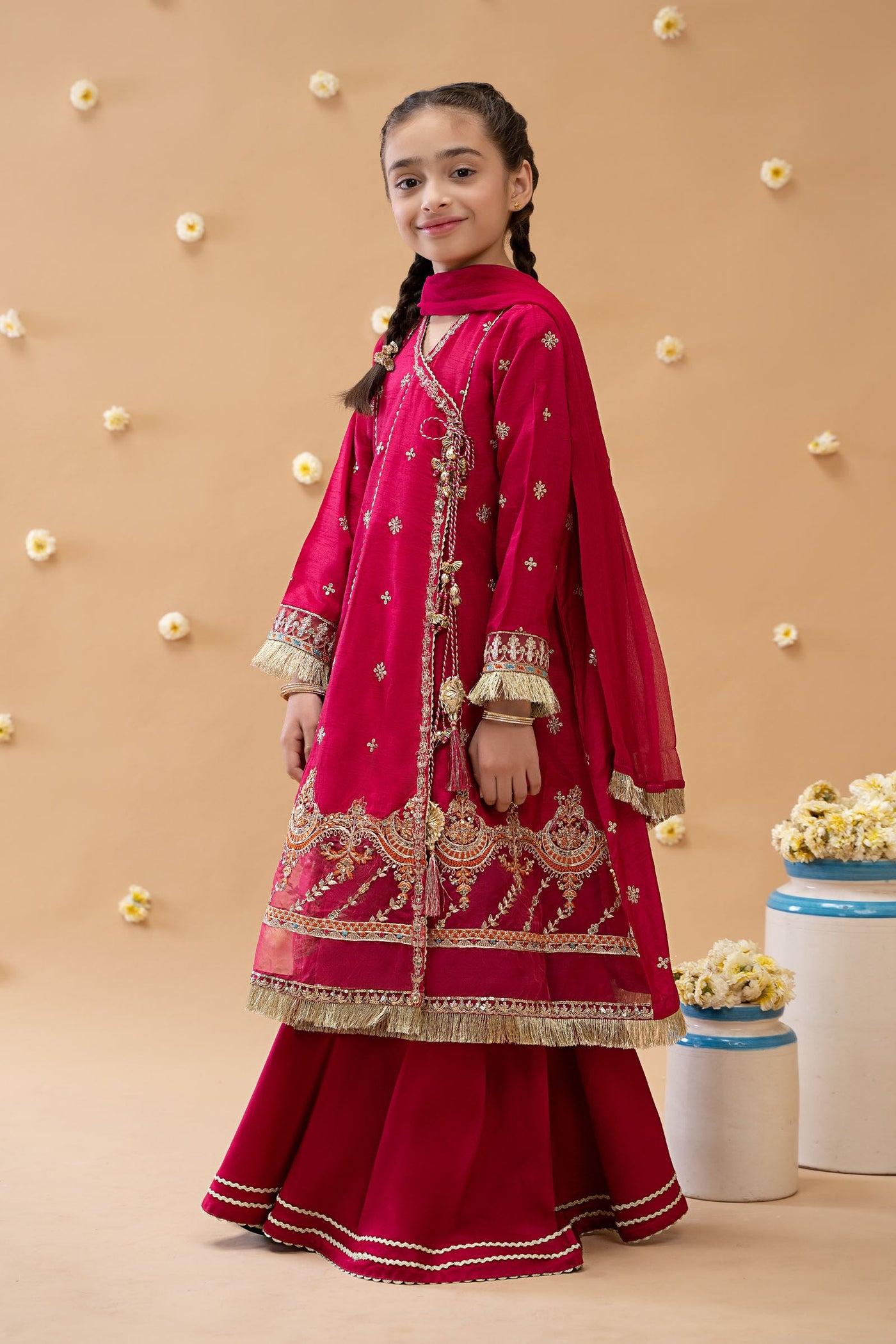 3 Piece Embroidered Suit