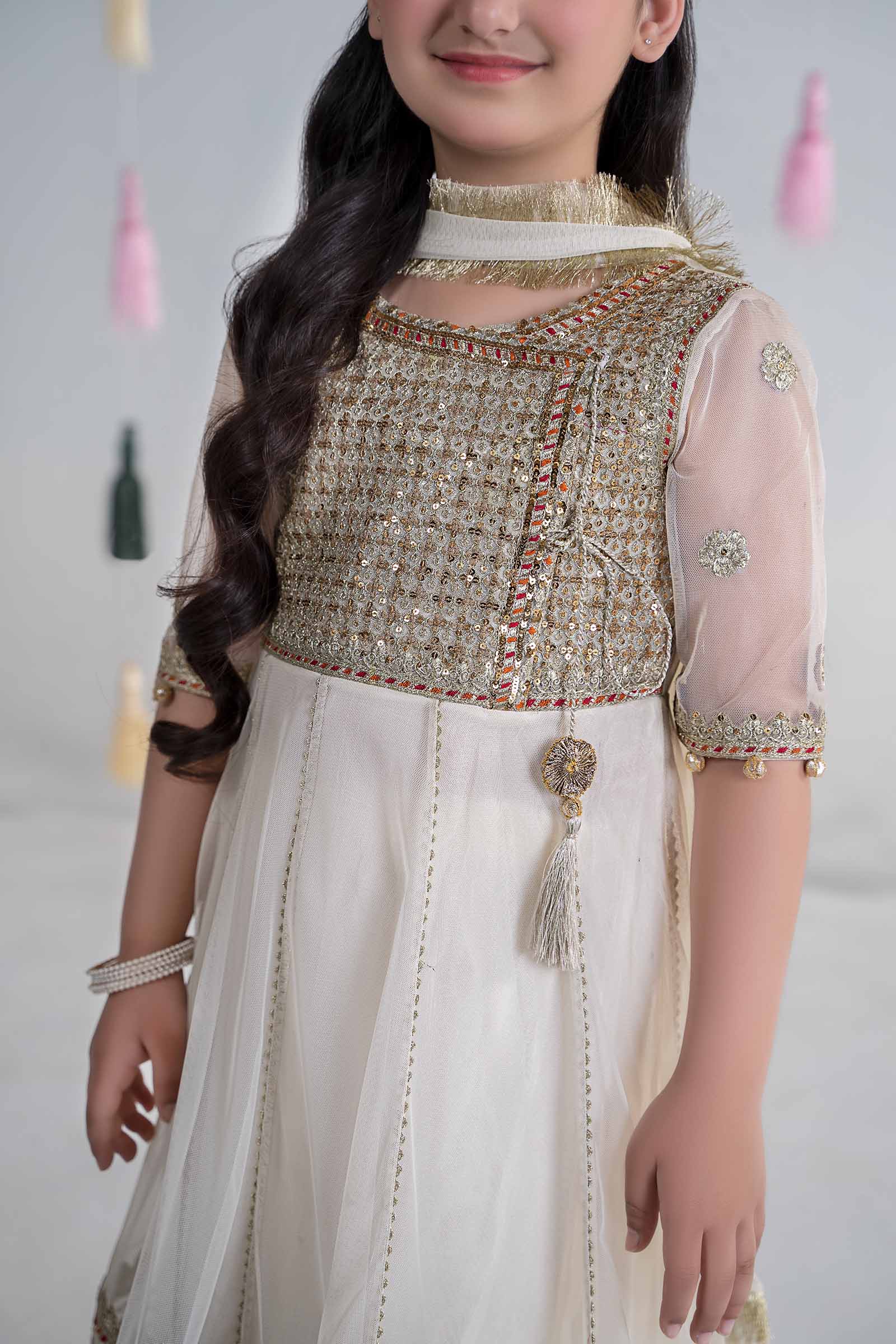3 Piece Embroidered Net Suit