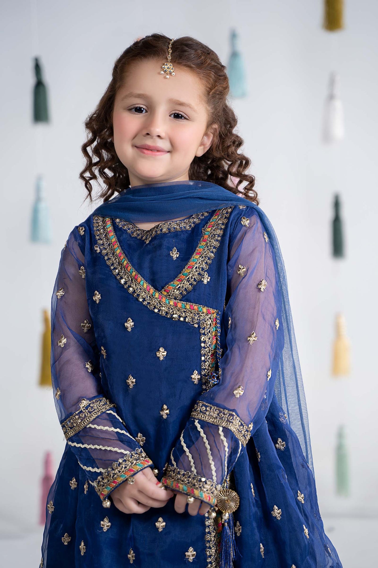 3 Piece Embroidered Organza Suit