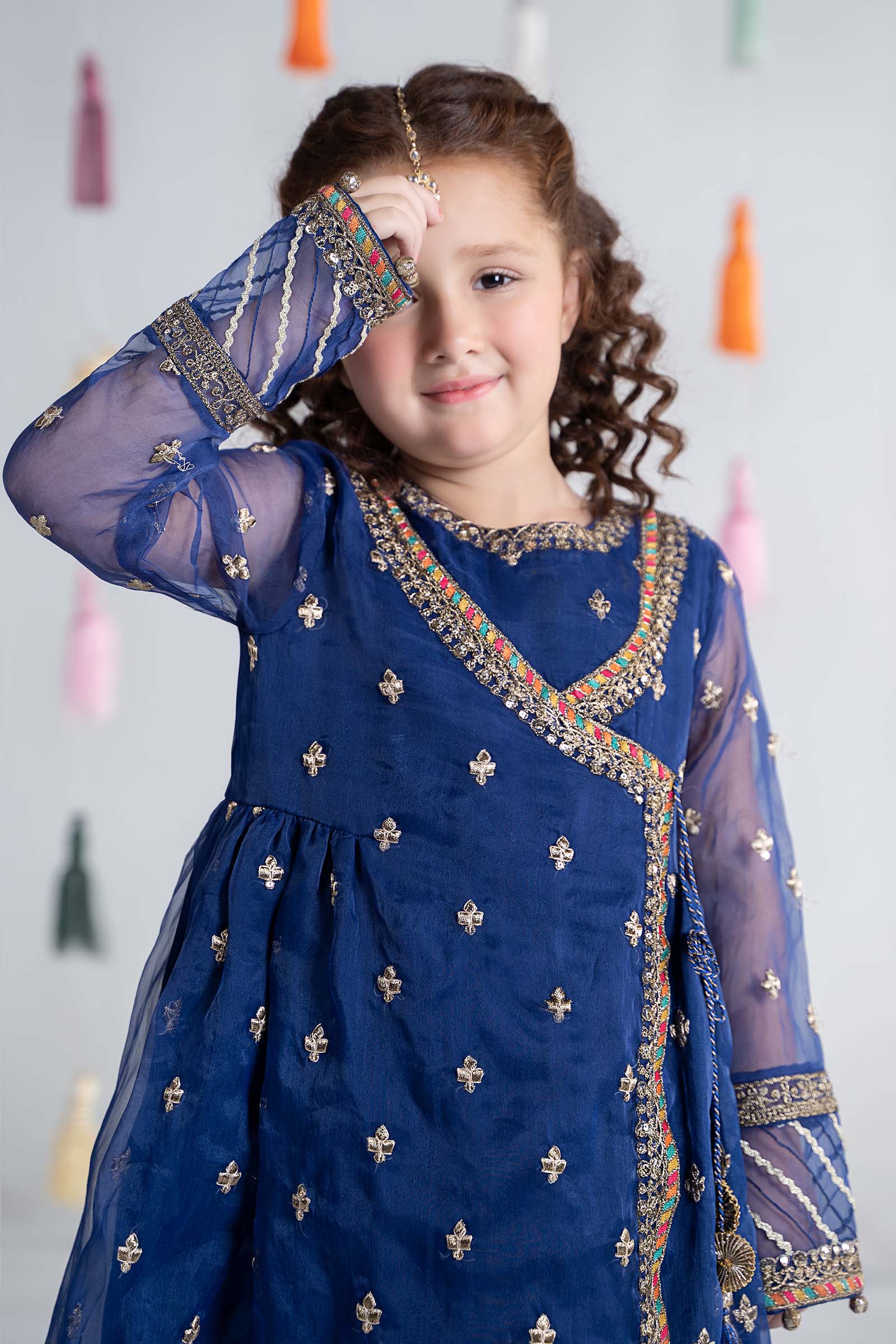 3 Piece Embroidered Organza Suit