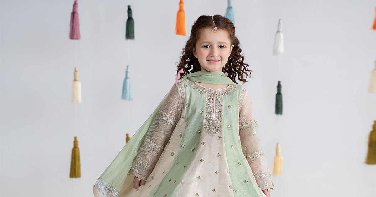 3 Piece Embroidered Cotton Net Suit