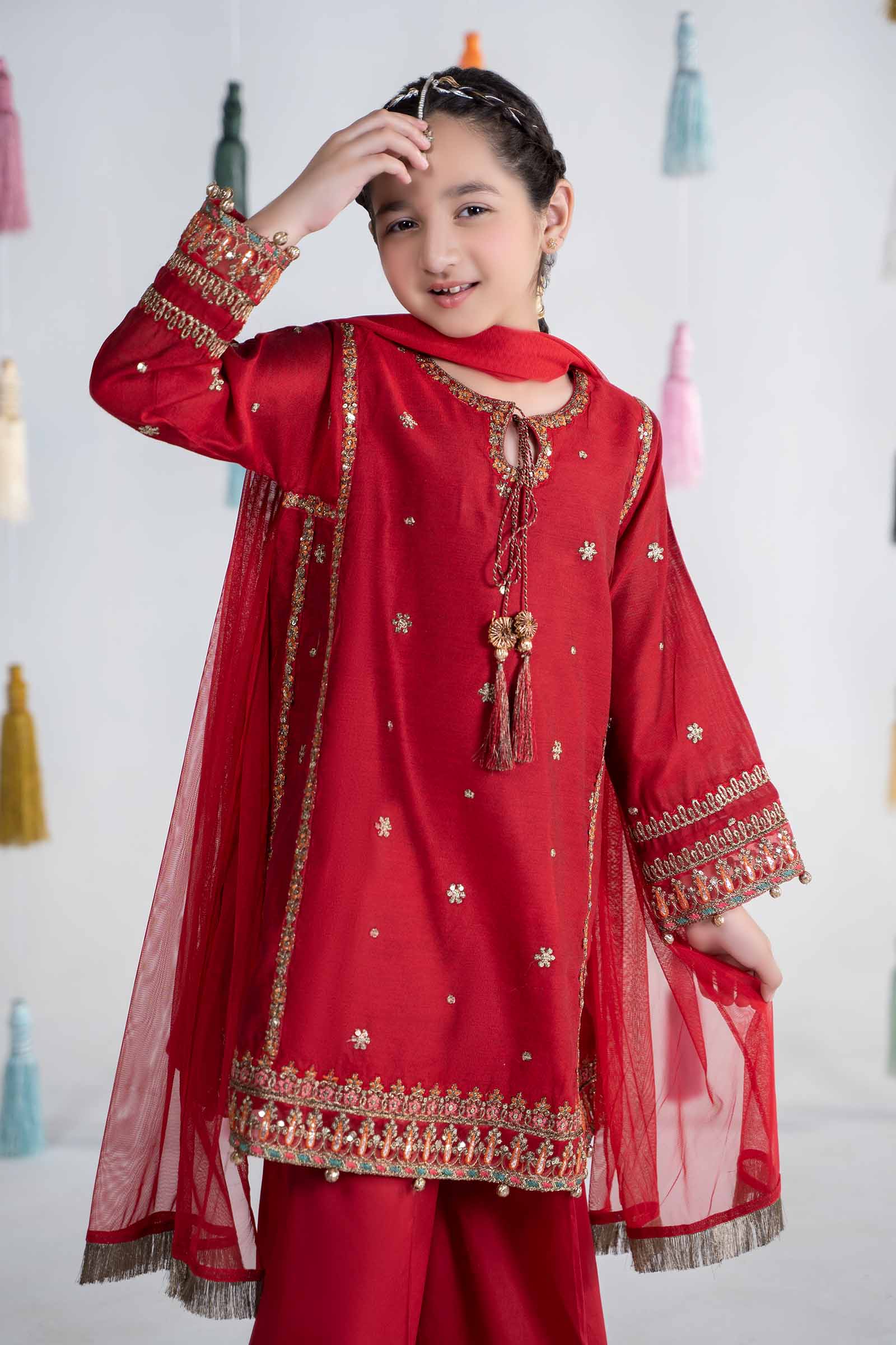 3 Piece Embroidered Yarn Dyed Suit