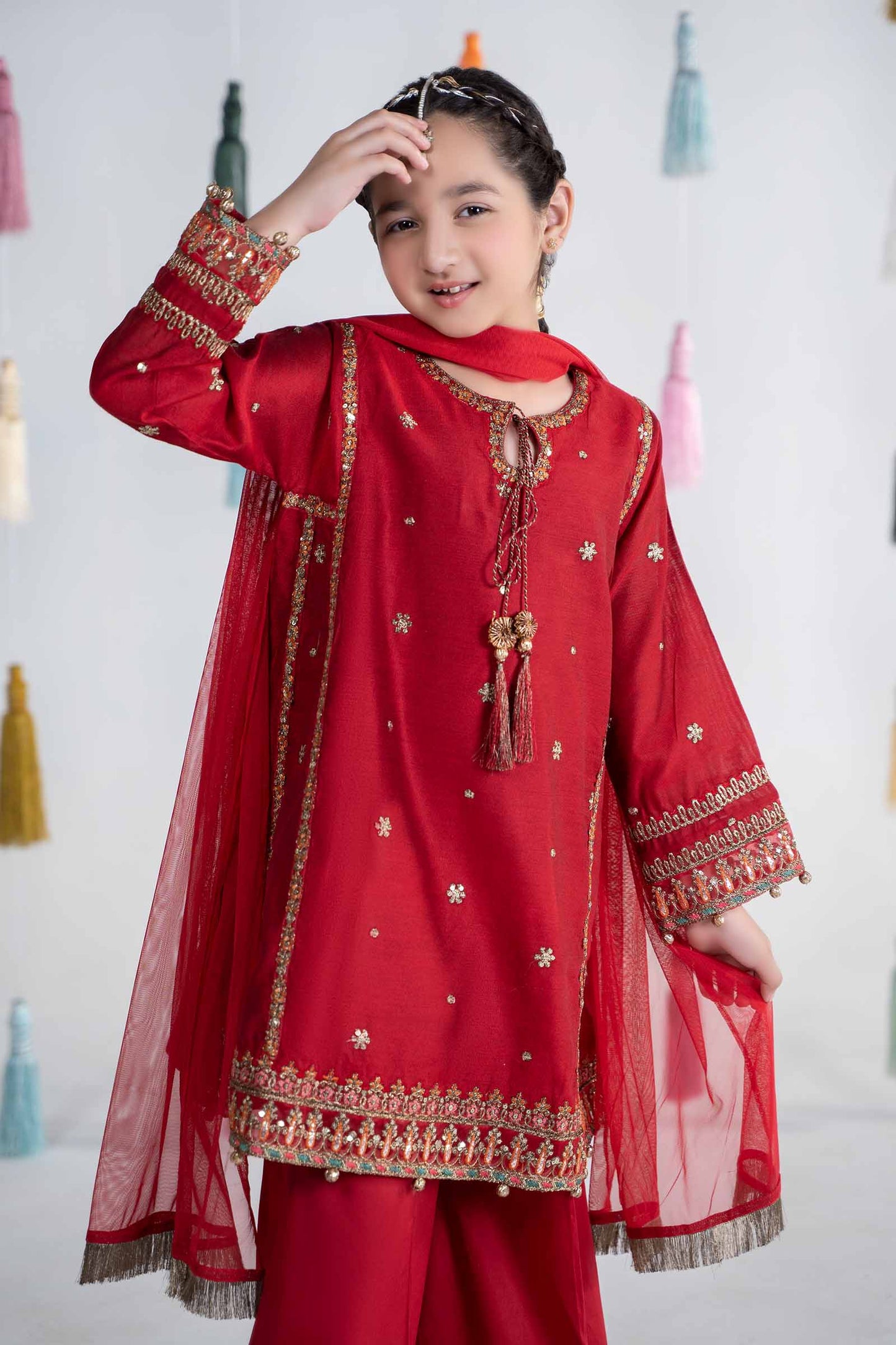 3 Piece Embroidered Yarn Dyed Suit