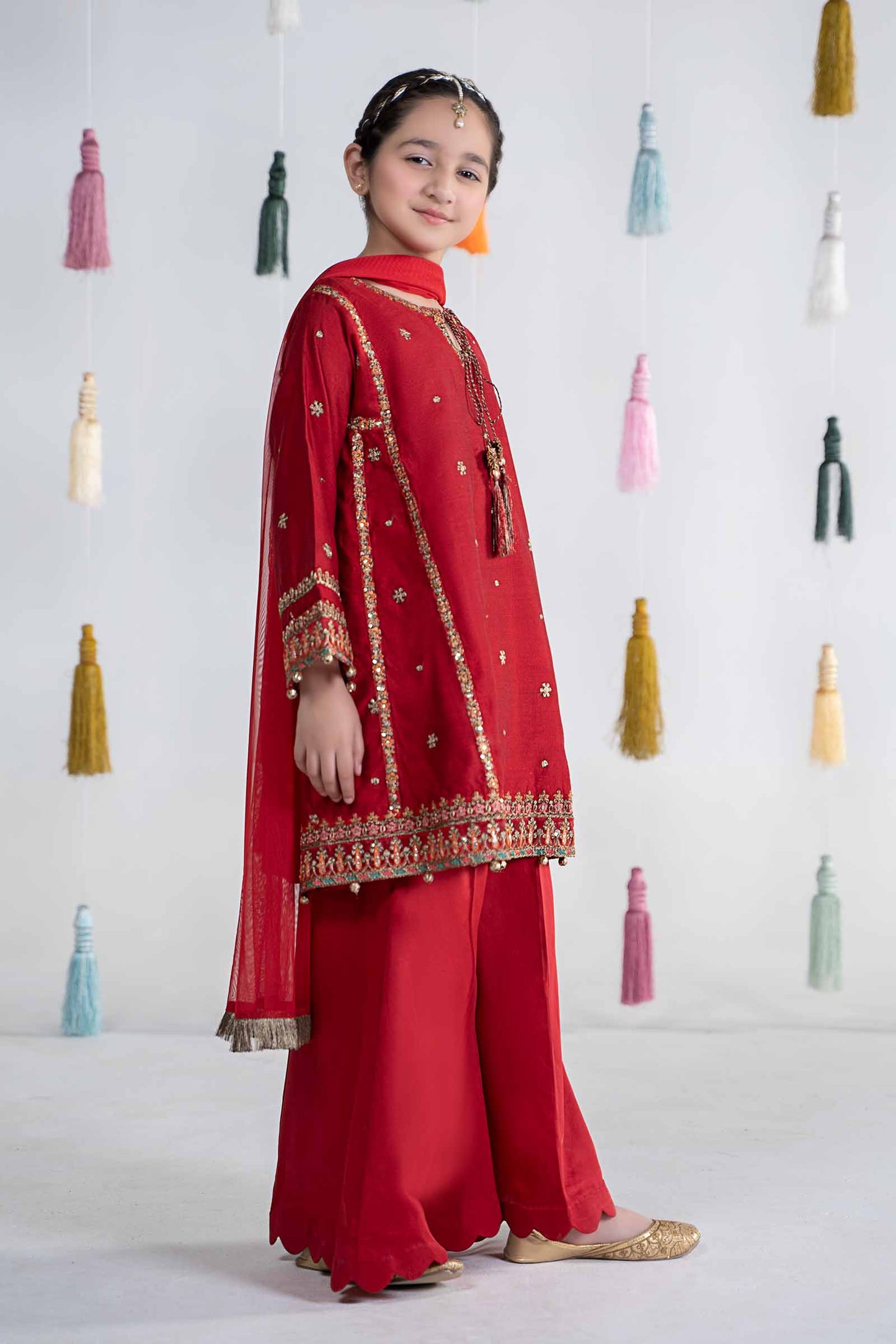 3 Piece Embroidered Yarn Dyed Suit