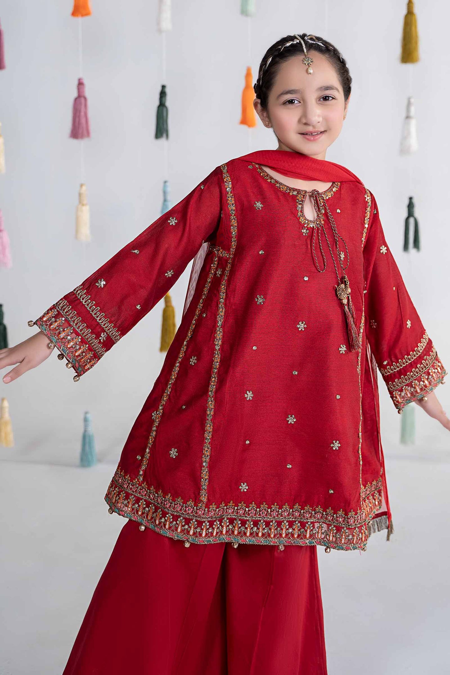 3 Piece Embroidered Yarn Dyed Suit