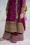 3 Piece Embroidered Net Suit