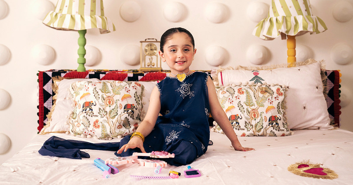3 Piece Embroidered Organza Suit