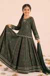 3 Piece Embroidered Raw Silk Suit