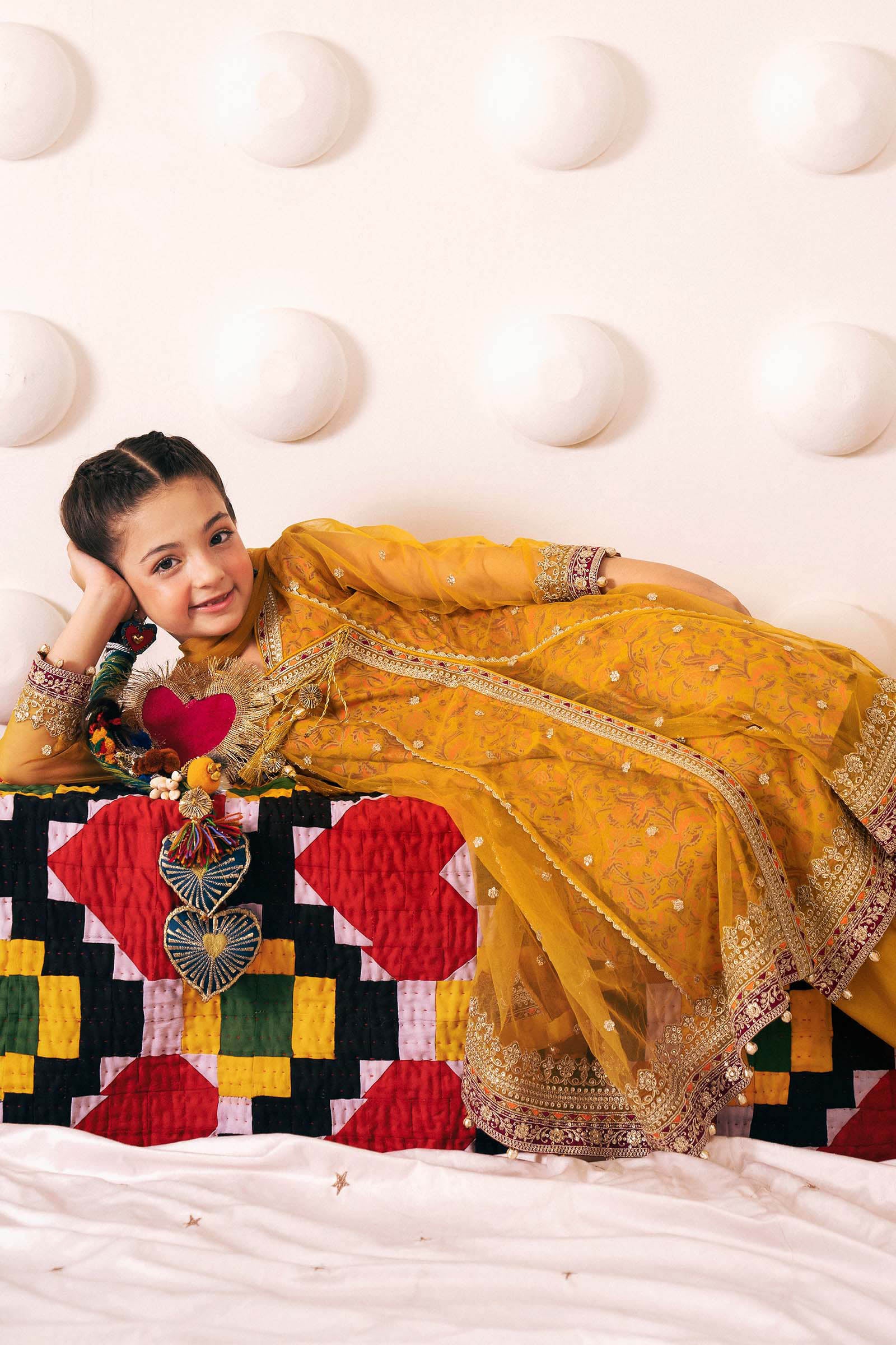 3 Piece Embroidered Net Suit