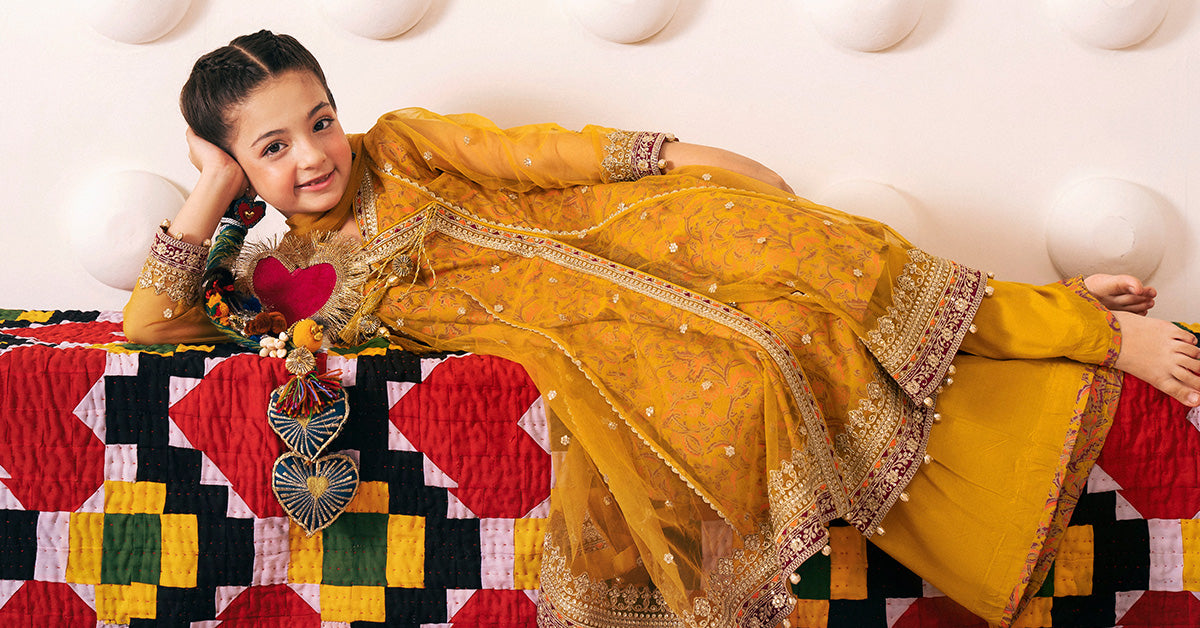 3 Piece Embroidered Net Suit