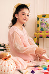 2 Piece Embroidered Organza Suit