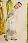 3 Piece Embroidered Net Suit