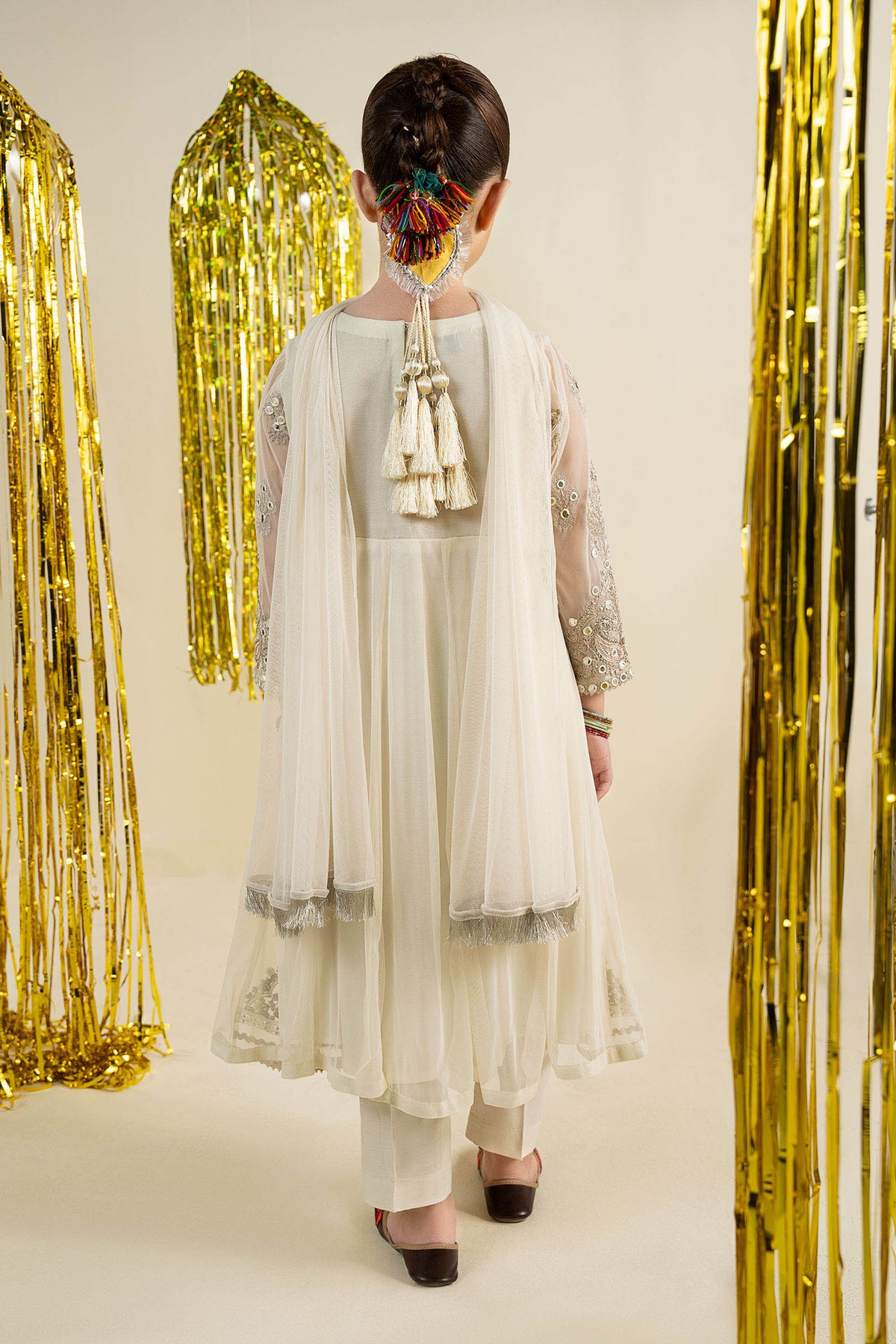 3 Piece Embroidered Net Suit