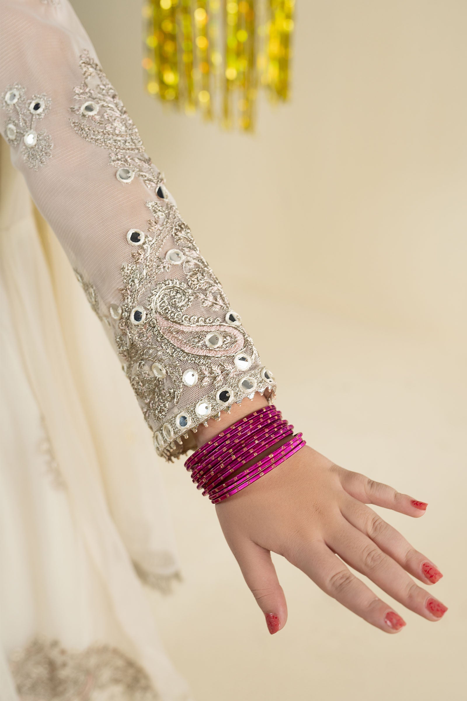 3 Piece Embroidered Net Suit