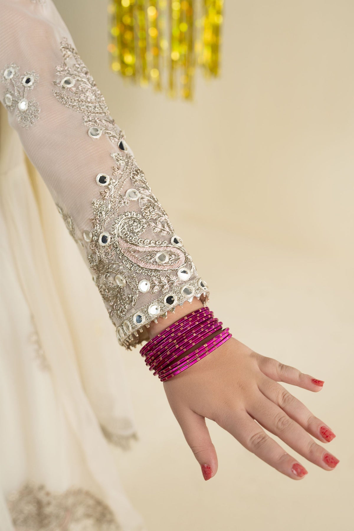 3 Piece Embroidered Net Suit