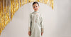 3 Piece Embroidered Staple Lurex Suit