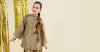 3 Piece Embroidered Black Warp Silk Suit