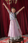 3 Piece Embroidered Tissue Suit