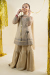 3 Piece Embroidered Net Suit