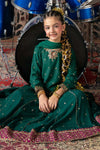 3 Piece Embroidered Raw Silk Suit