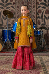3 Piece Embroidered Raw Silk Suit