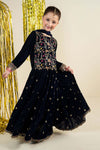 3 Piece Embroidered Velvet Suit