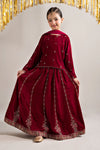 3 Piece Embroidered Velvet Suit