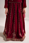 3 Piece Embroidered Velvet Suit