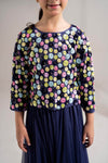 2 Piece Embroidered Net Suit