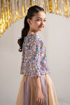 2 Piece Embellished Net Suit