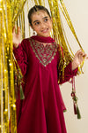 3 Piece Embroidered Satin Suit