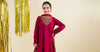 3 Piece Embroidered Satin Suit