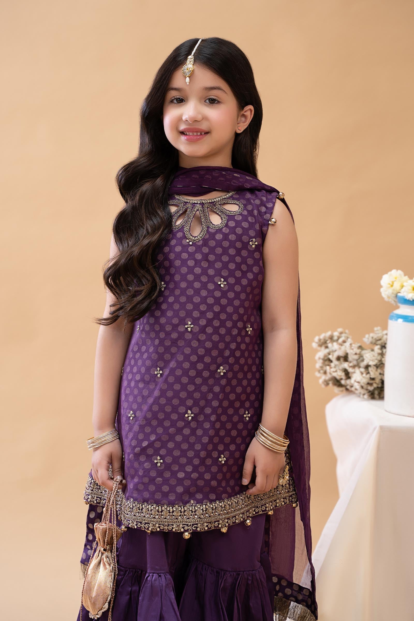 3 Piece Embroidered Suit