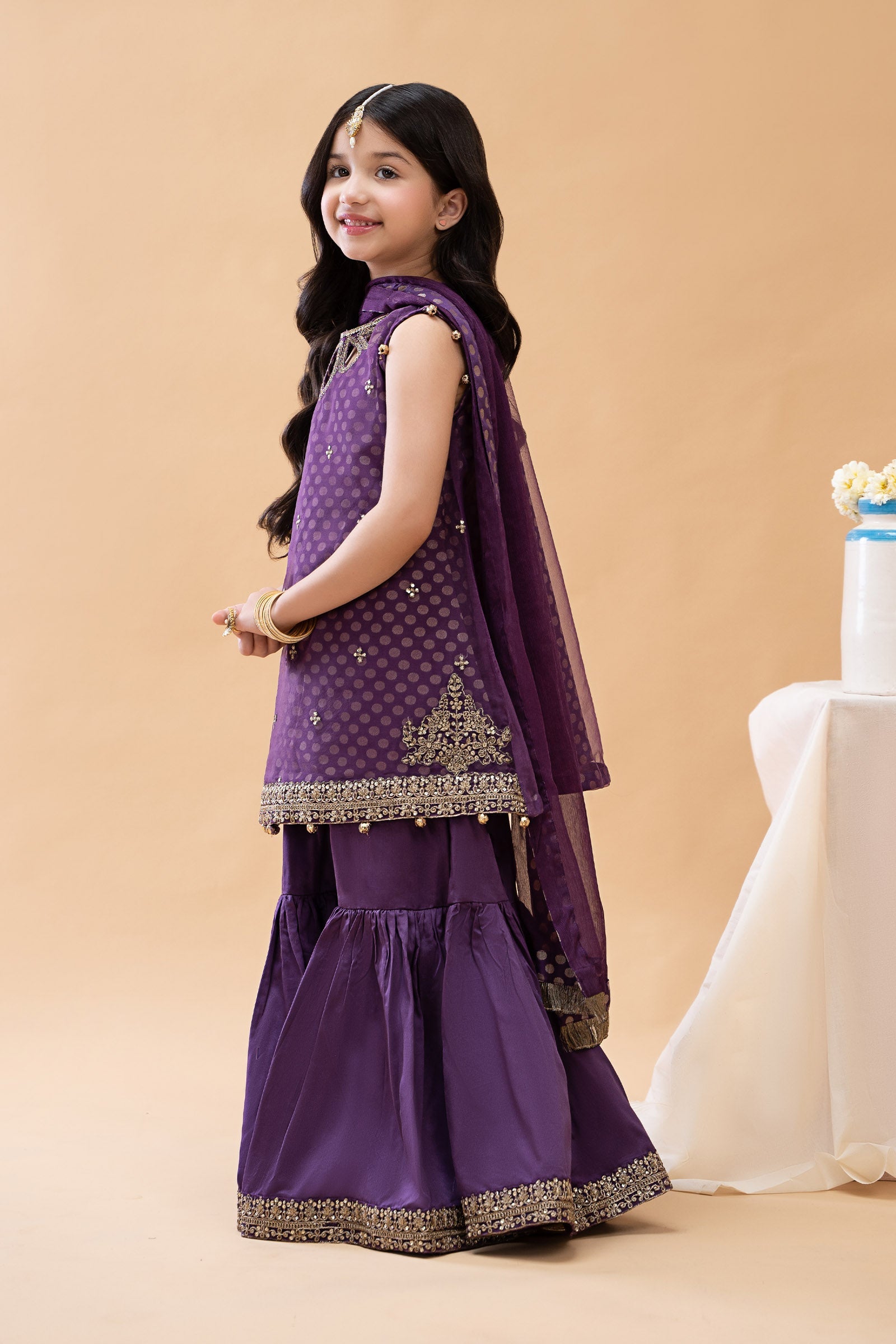 3 Piece Embroidered Suit