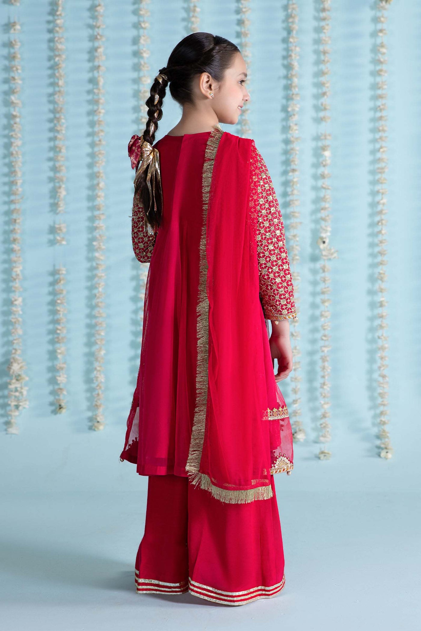 3 PIECE EMBROIDERED NET SUIT | MKS-EA24-02