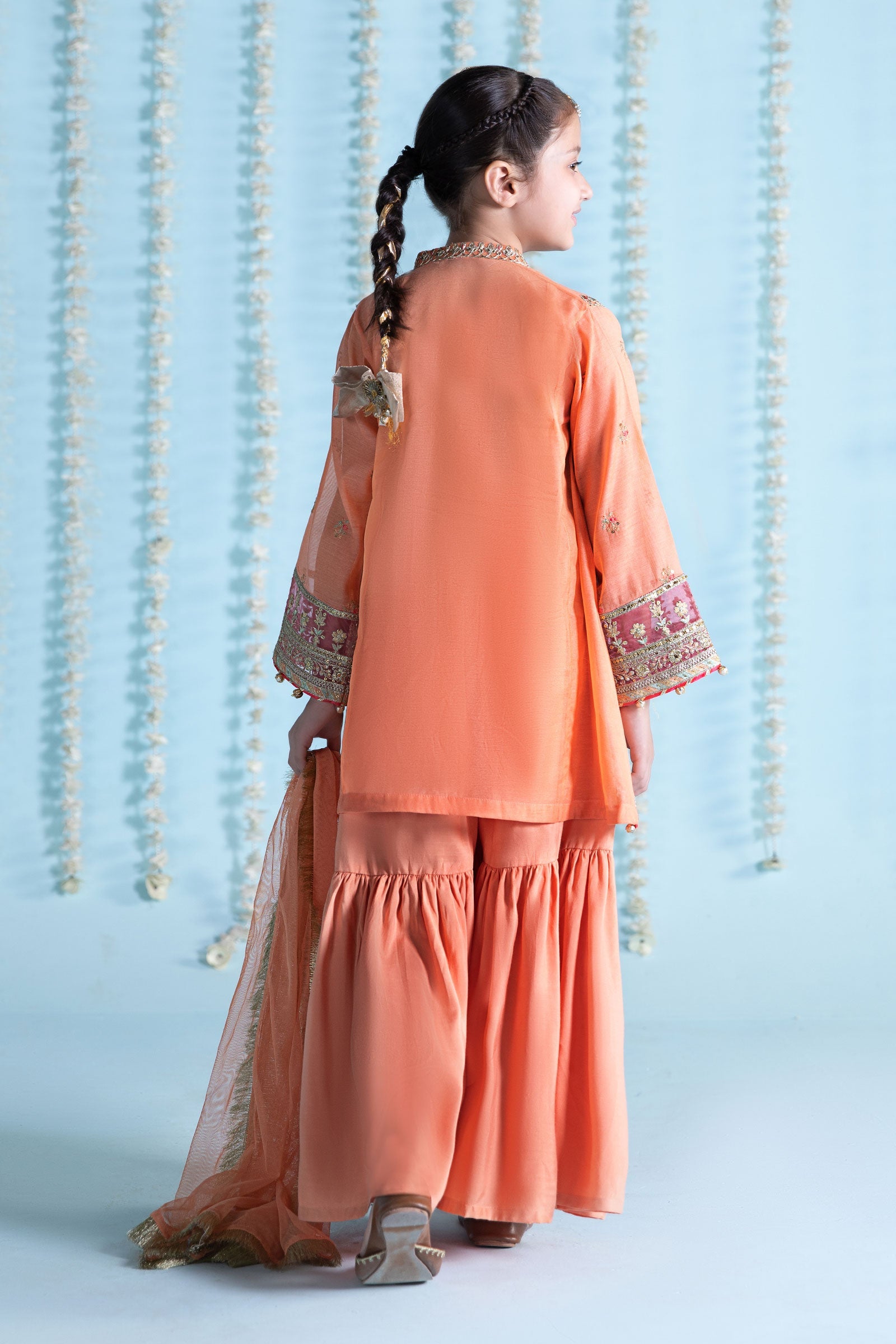 3 Piece Embroidered Paper Cotton Suit