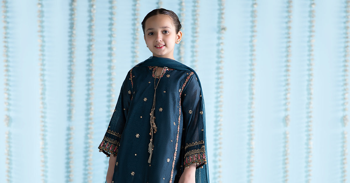 3 Piece Embroidered Yarn Dyed Suit