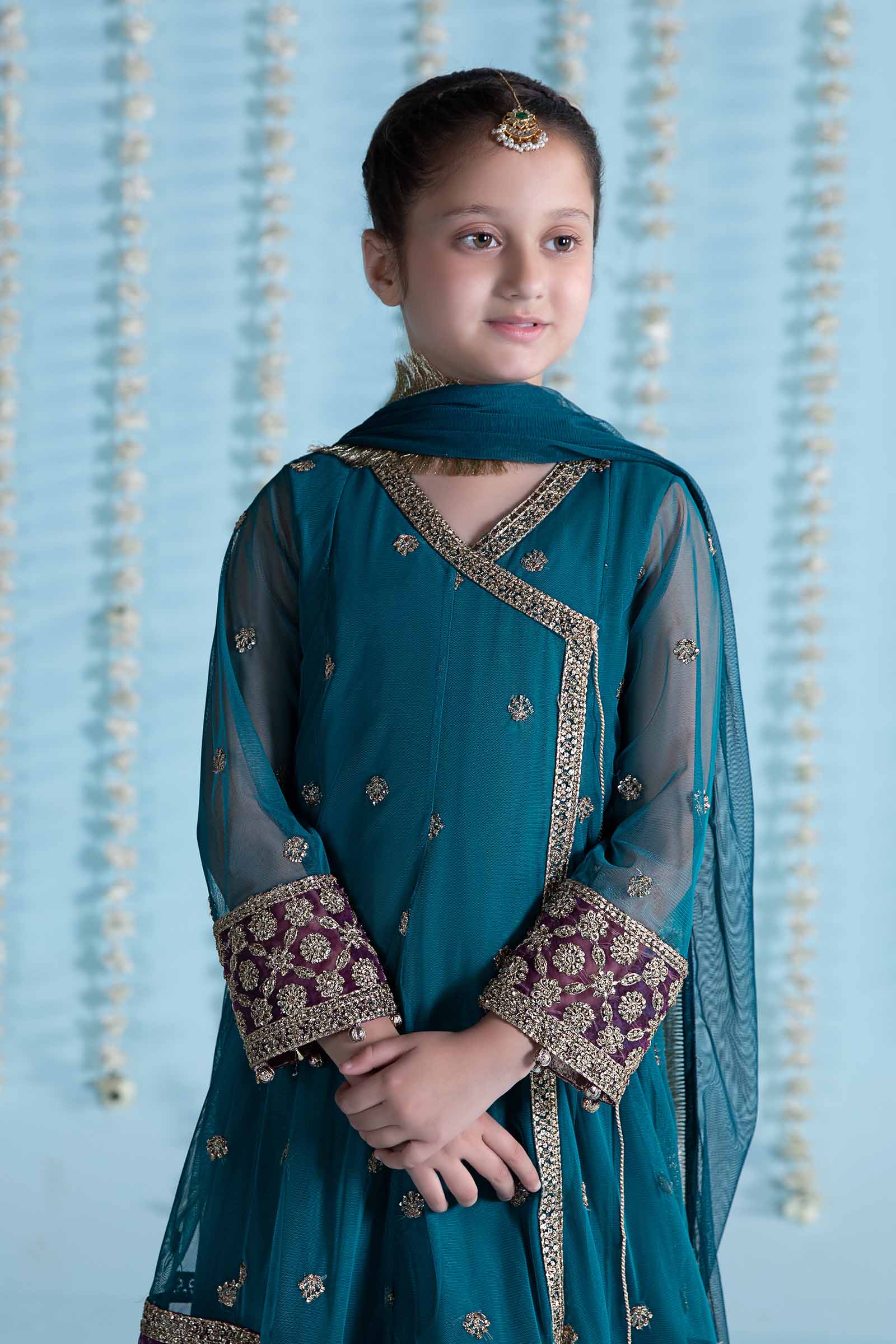 3 Piece Embroidered Net Suit