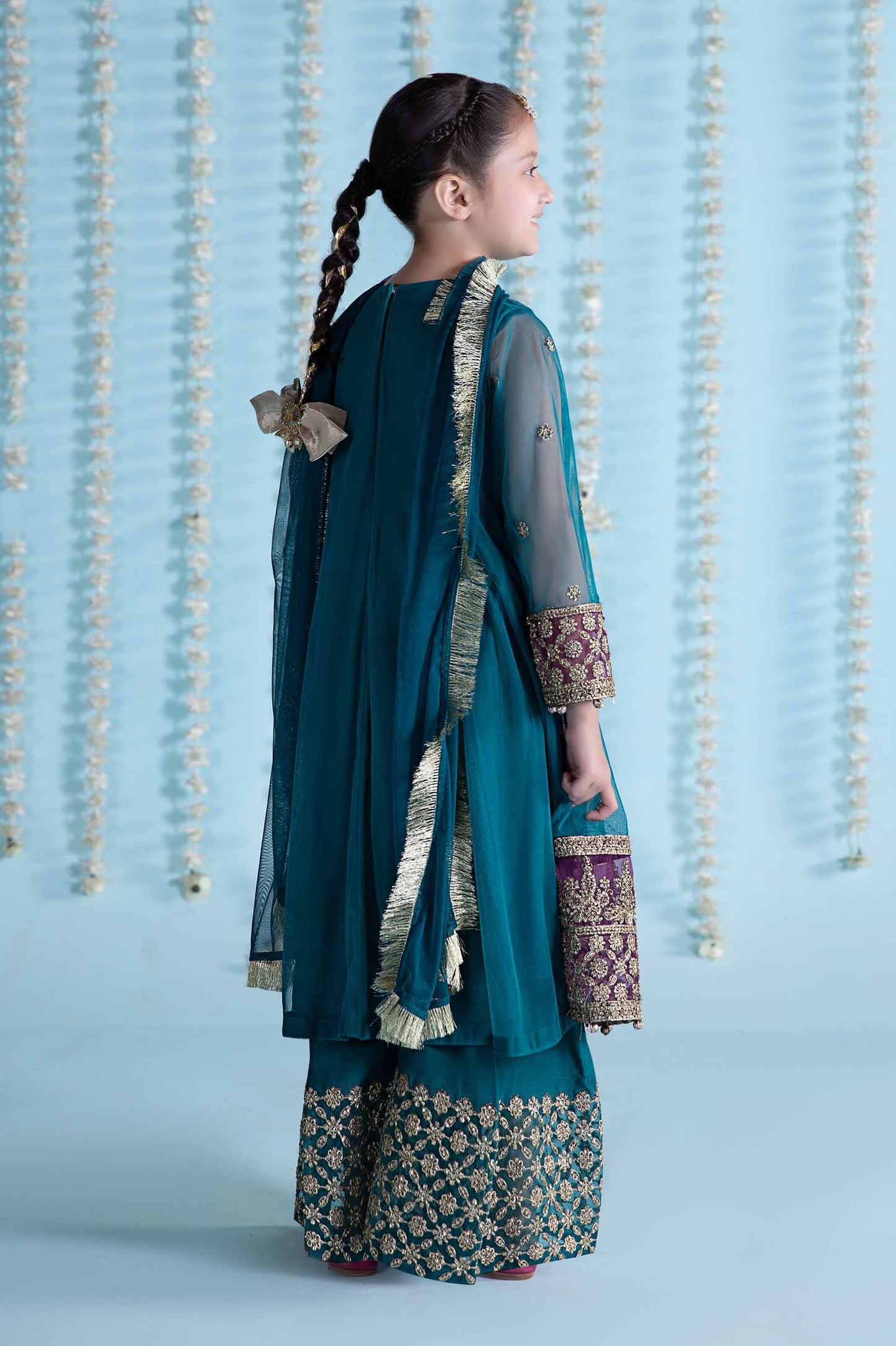3 Piece Embroidered Net Suit