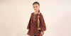 3 Piece Embroidered Raw Silk Suit