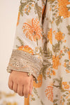 3 Piece Embroidered Raw Silk Suit