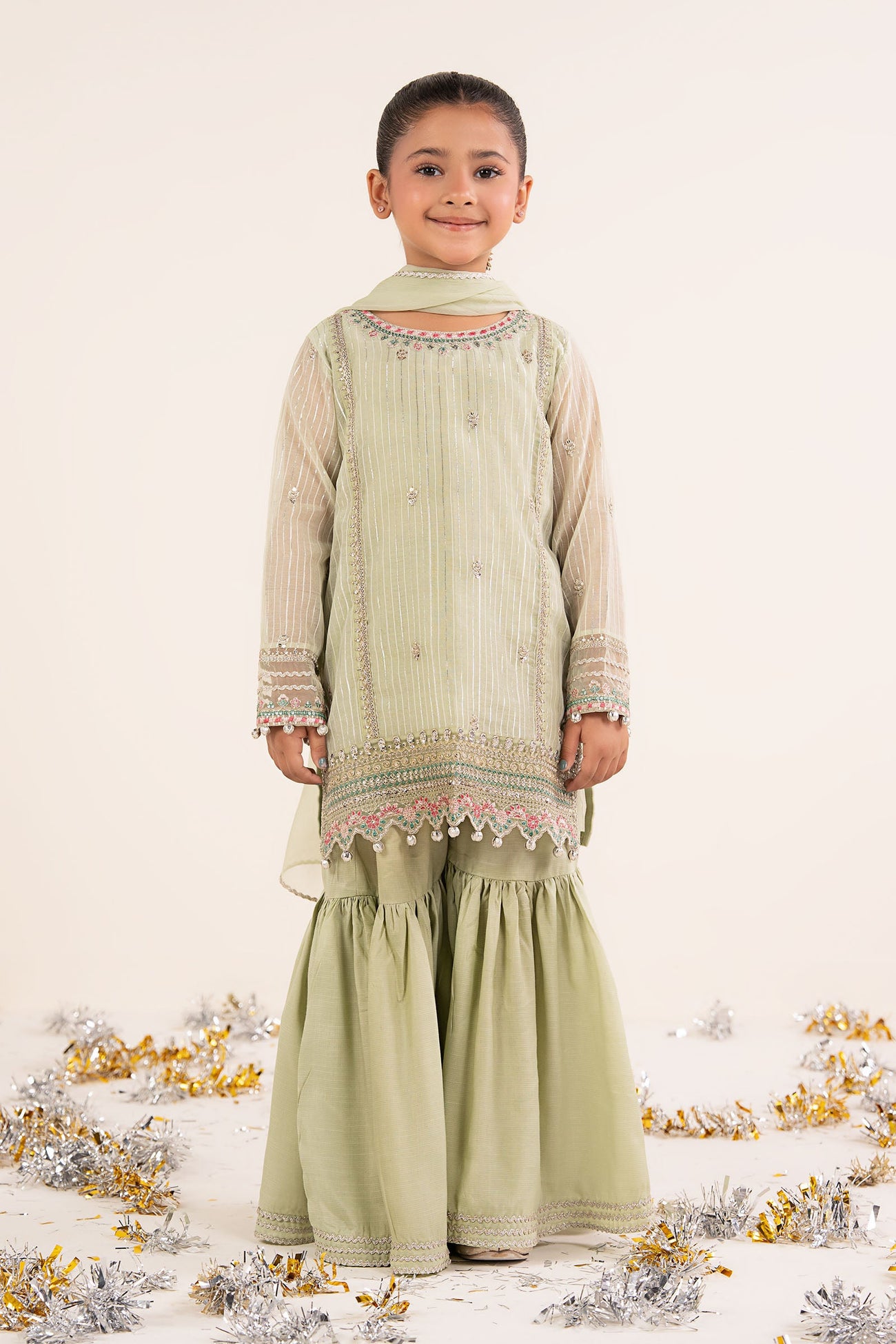 3 Piece Embroidered Yarn Dyed Suit