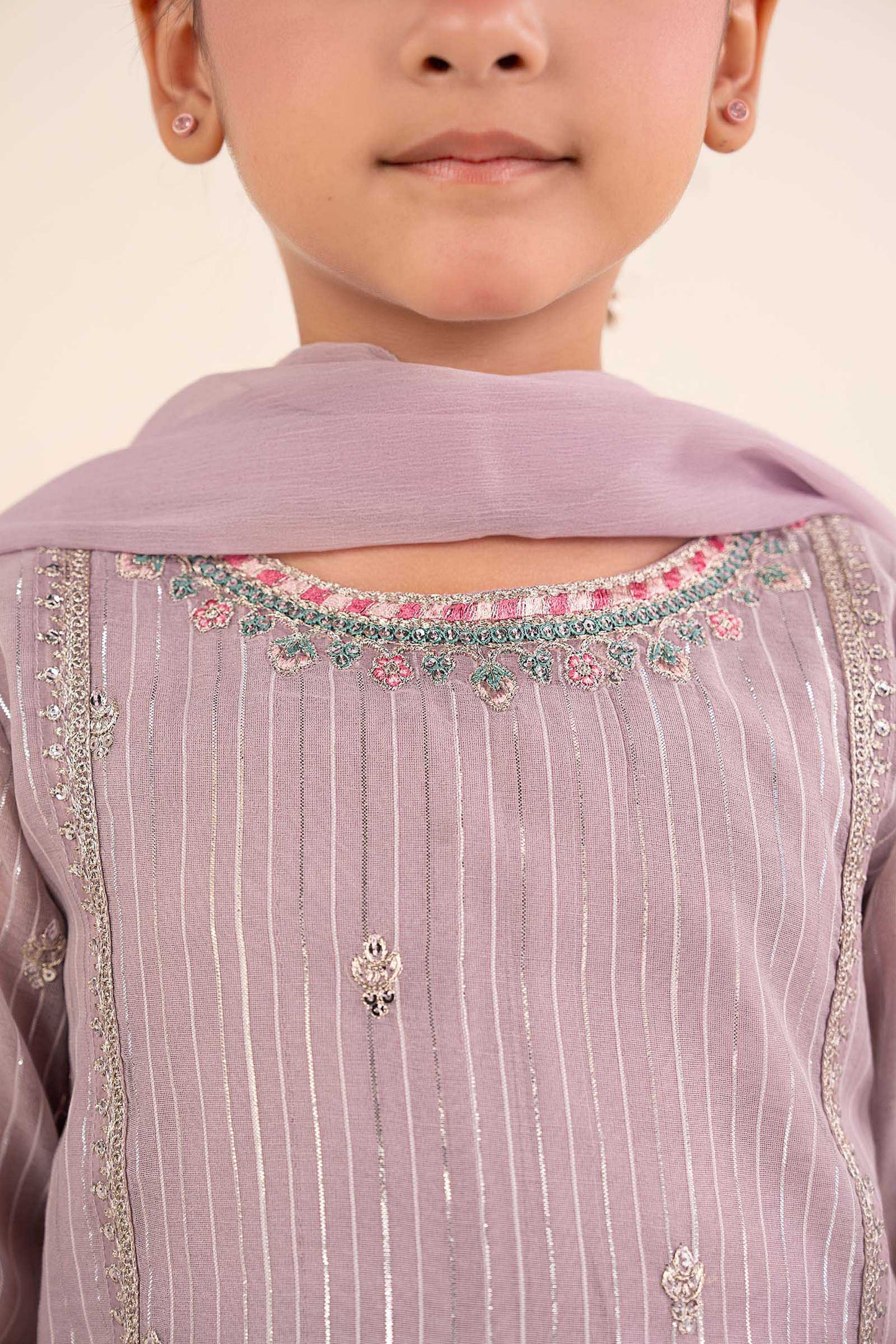 3 Piece Embroidered Yarn Dyed Suit