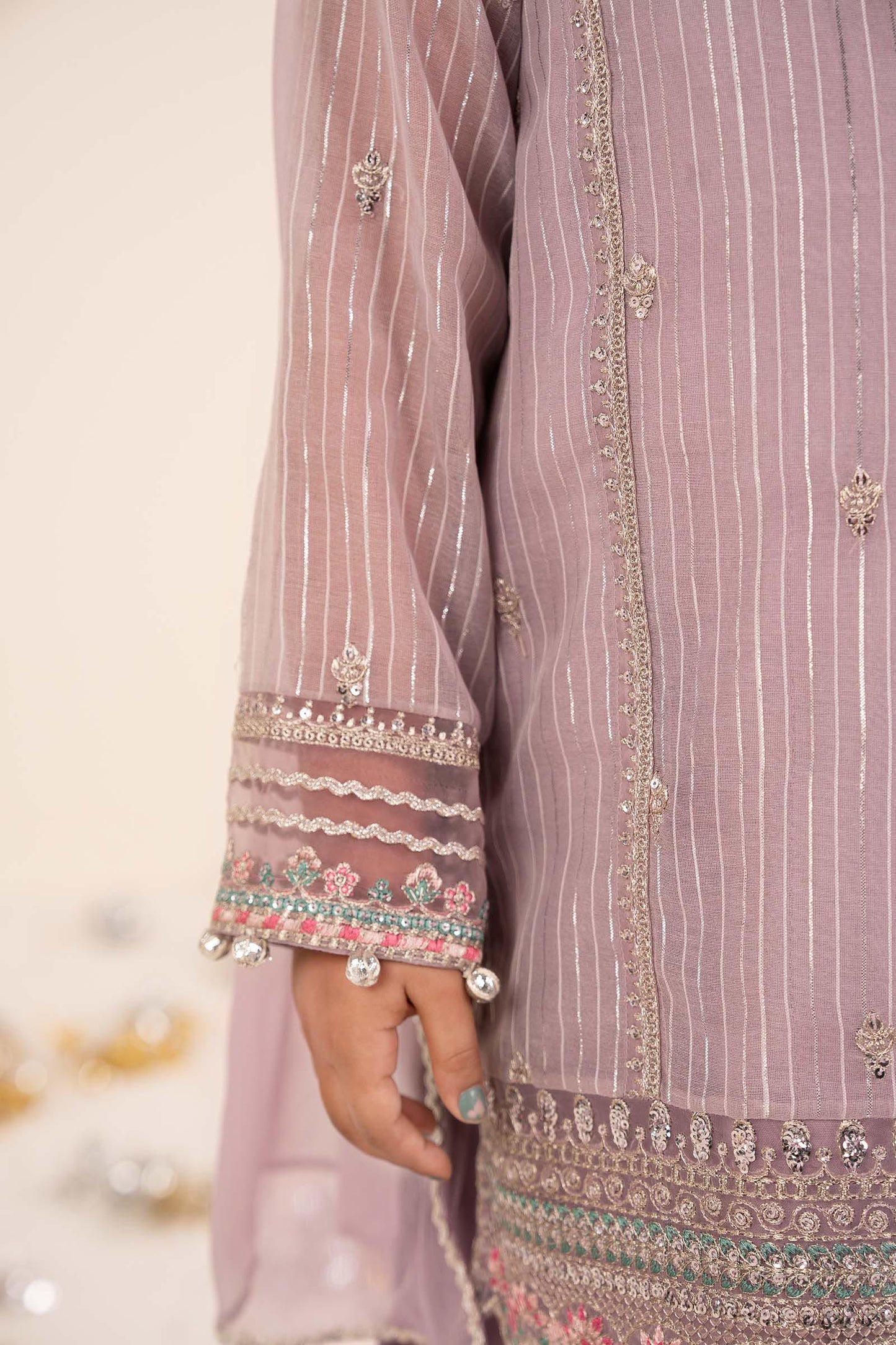 3 Piece Embroidered Yarn Dyed Suit