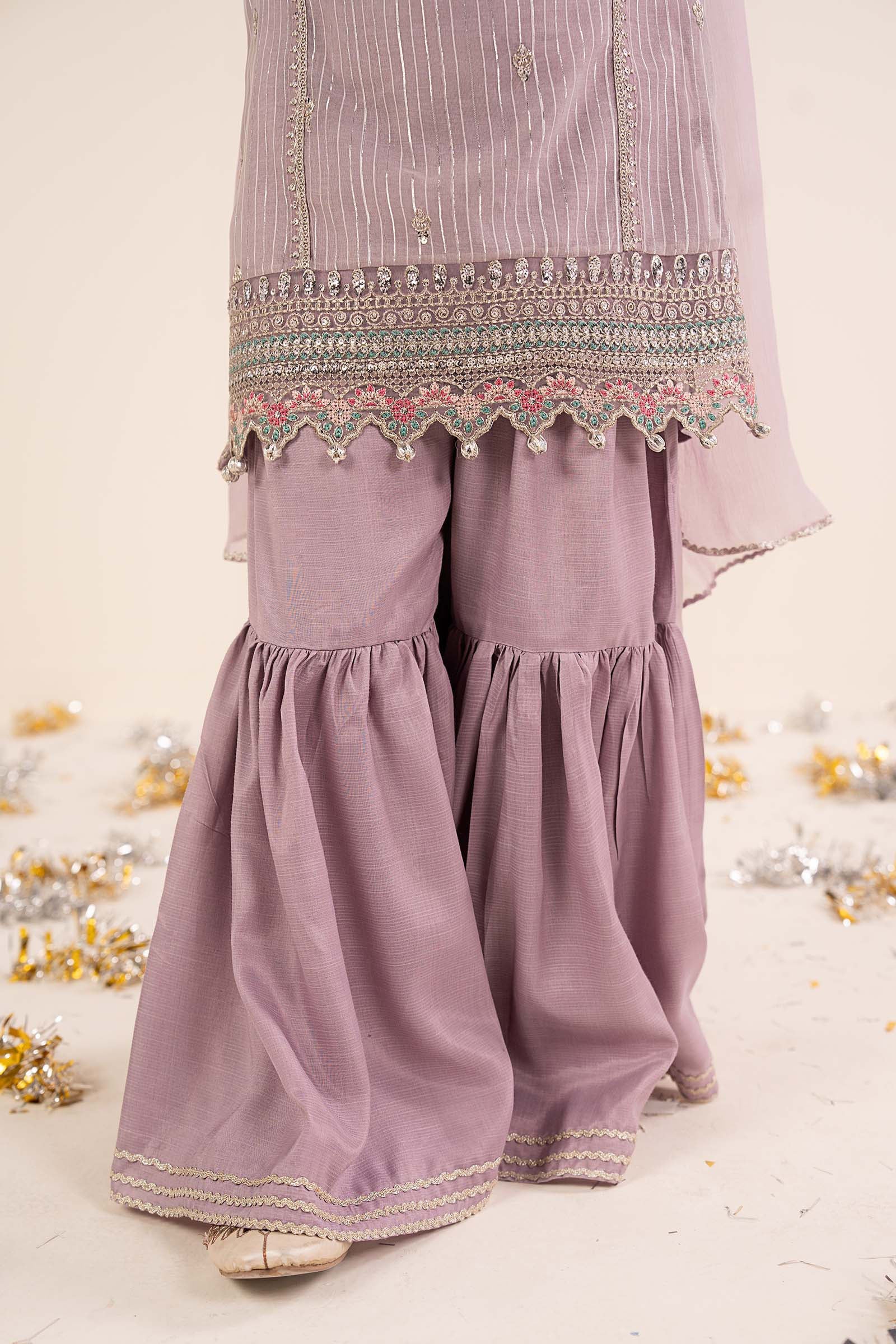 3 Piece Embroidered Yarn Dyed Suit